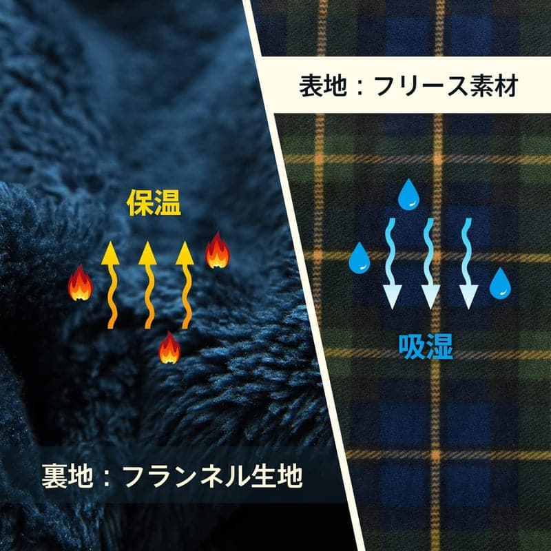 4way 着る毛布 クモリ 大判 ブランケット ボタン付き 防寒対策 洗える 100x140cm グリーン