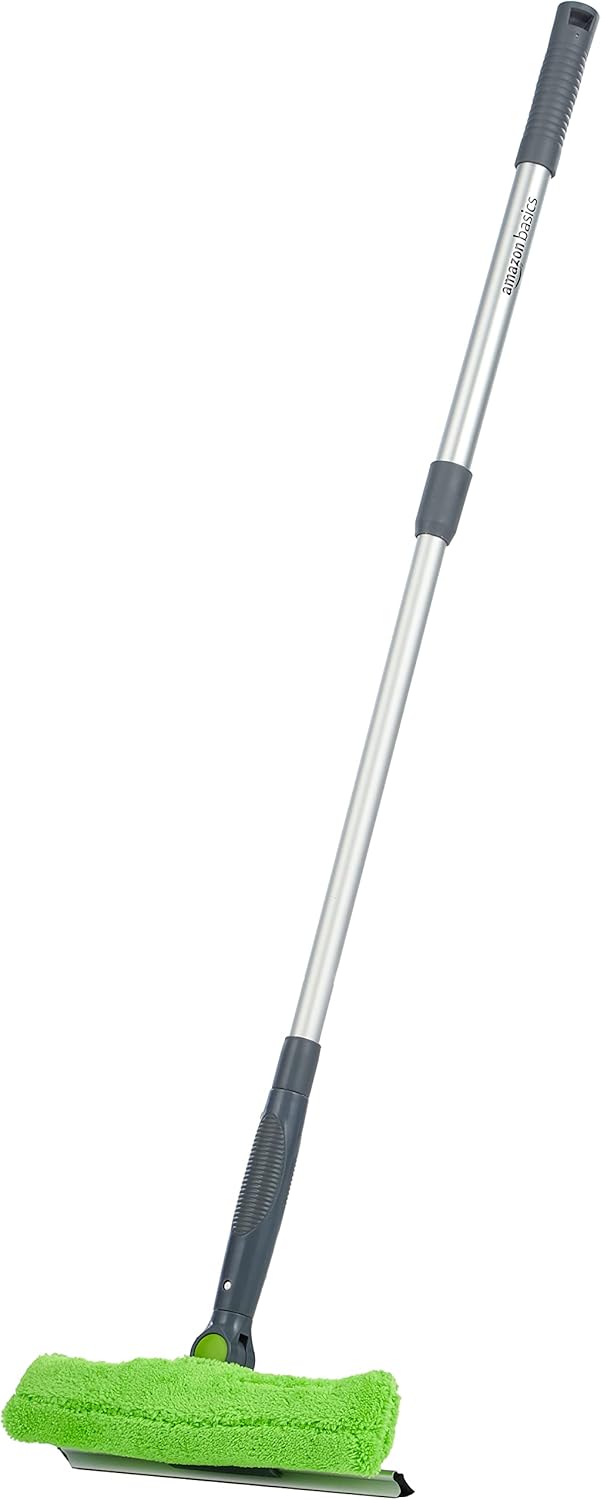 Amazon Basics 伸縮式ウィンドウスクイージー グリーン 26 x 12.8 x 7.1インチ