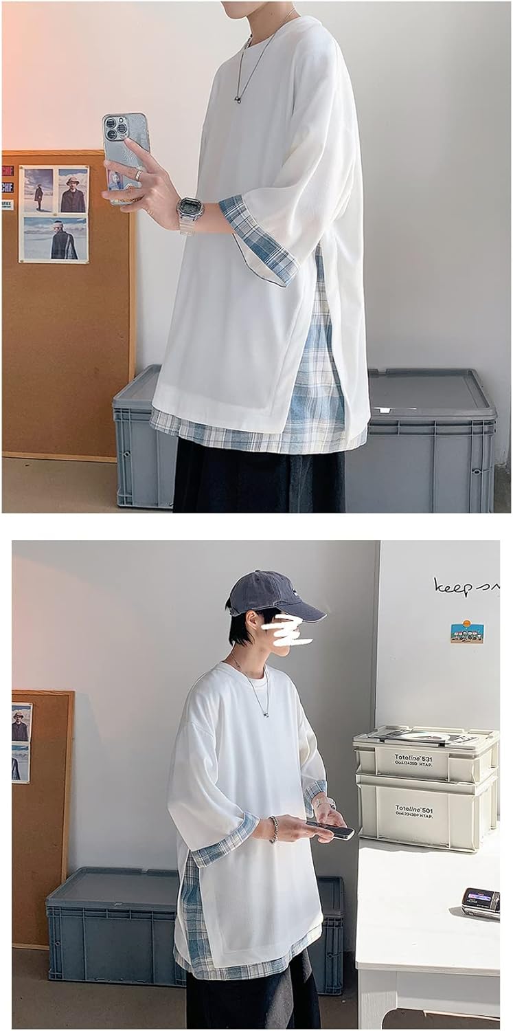 夏服 メンズ 半袖 Tシャツ 大きいサイズ ゆったり シンプル カジュアル ストリート