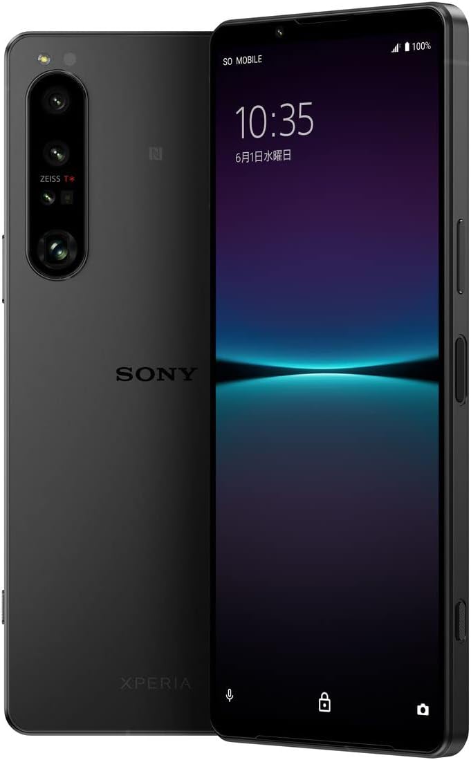 ソニー Xperia 1 IV ブラック SIMフリースマートフォン【日本正規代理店品】