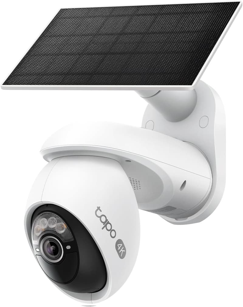 ソーラー連動防犯ペットカメラ 800万画素 360°AI検知 フルカラー IP65【Amazon.co.jp限定】