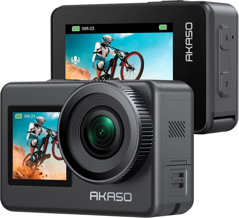 4K60fps対応防水アクションカメラ AKASO Brave7 20MP 音声制御 外部マイク対応