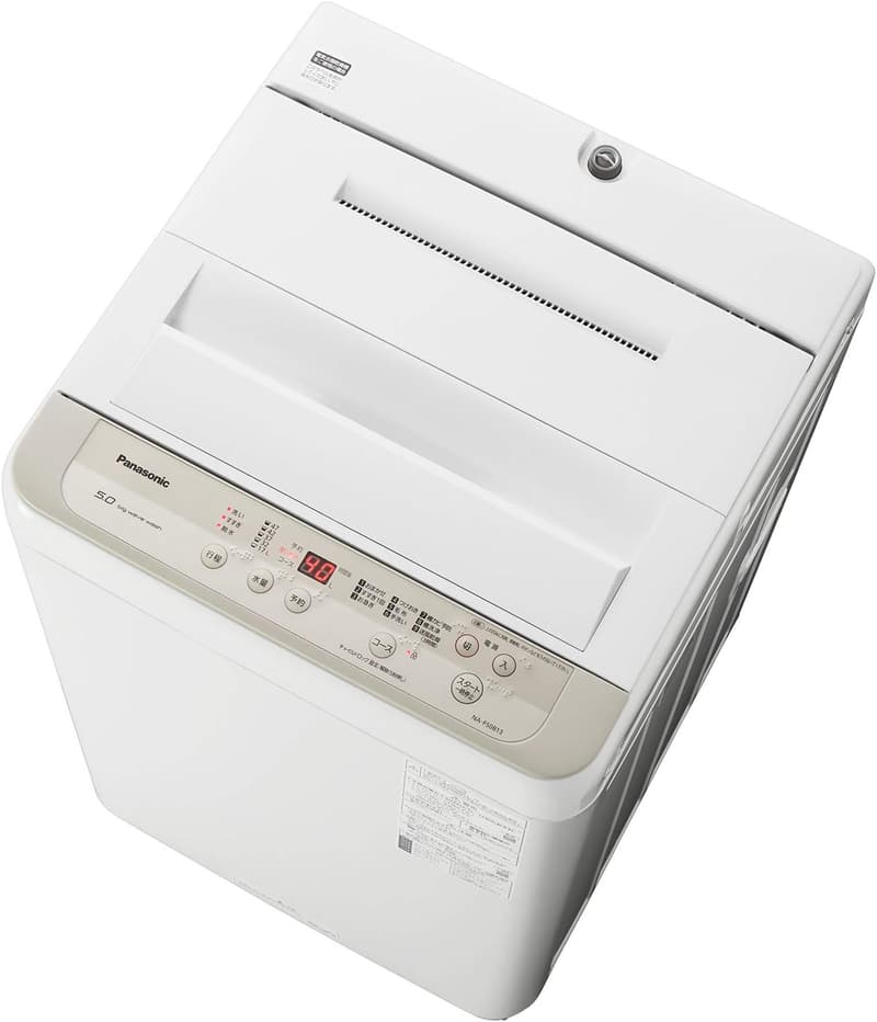 シャンパンカラー パナソニック 5kg 全自動洗濯機 つけおきコース搭載 NA-F50B13-N