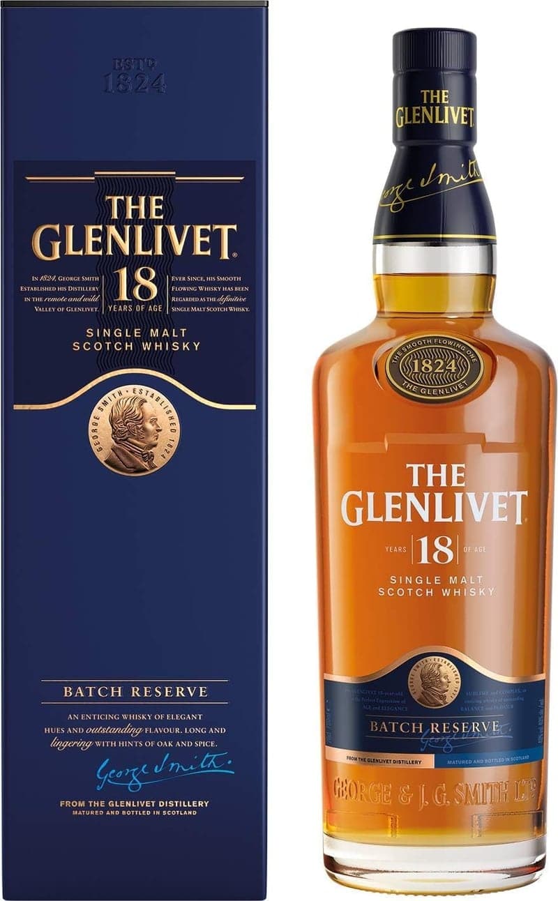 18年ザ・グレンリベット シングルモルトスコッチウイスキー ギフトボックス入り 700ml