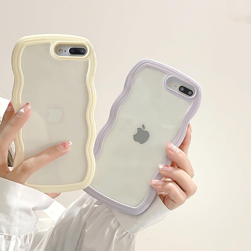 iPhone 7 Plus/8 Plus対応クリアTPUケース 軽量 薄型 パープル
