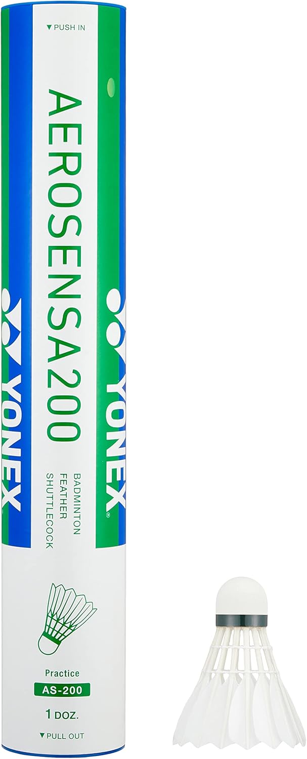 バドミントン用シャトル YONEX エアロセンサ200 1ダース (適正温度: 27~33℃)