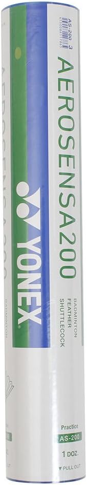 バドミントン用シャトル YONEX エアロセンサ200 1ダース (適正温度: 27~33℃)