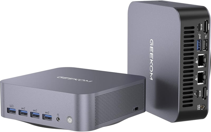 GEEKOM AI ミニPC GT1 Mega - Intel Core U9-185H、32GB RAM、2TB SSD、最大8K出力