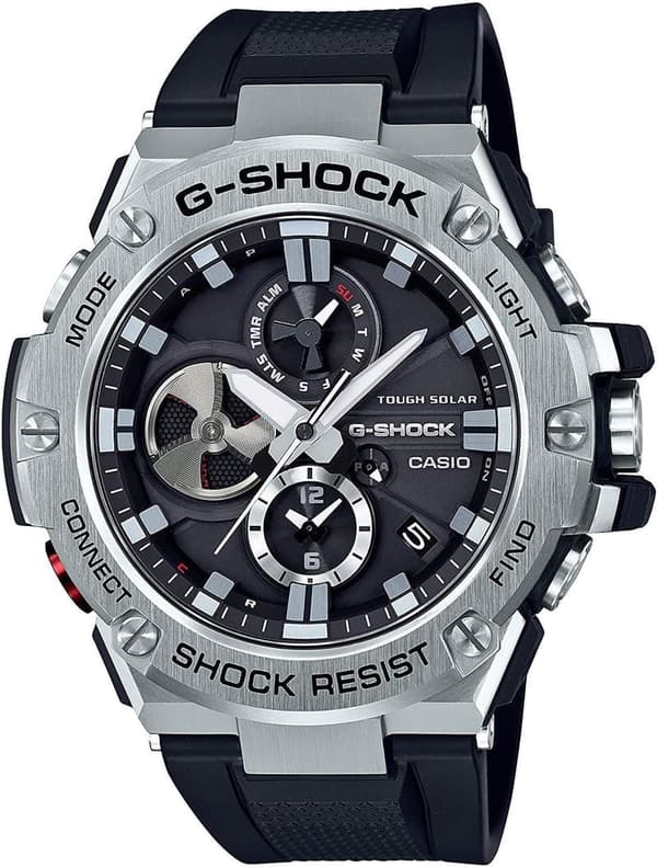 スマートフォンリンクモデル G-SHOCK G-STEEL GST-B100-1A メンズ腕時計【並行輸入】