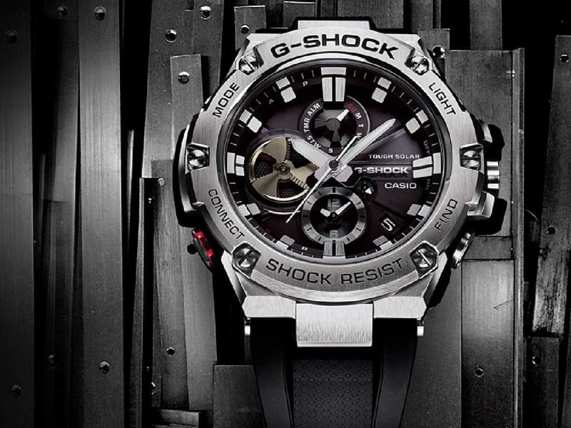 スマートフォンリンクモデル G-SHOCK G-STEEL GST-B100-1A メンズ腕時計【並行輸入】