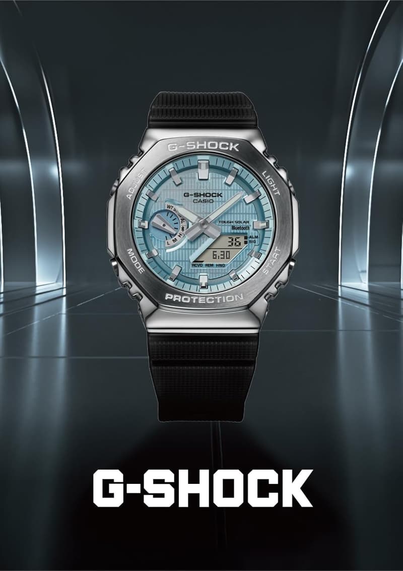 Bluetooth搭載 タフソーラー 腕時計 メンズ【カシオ G-SHOCK】メタルカバード ブラック