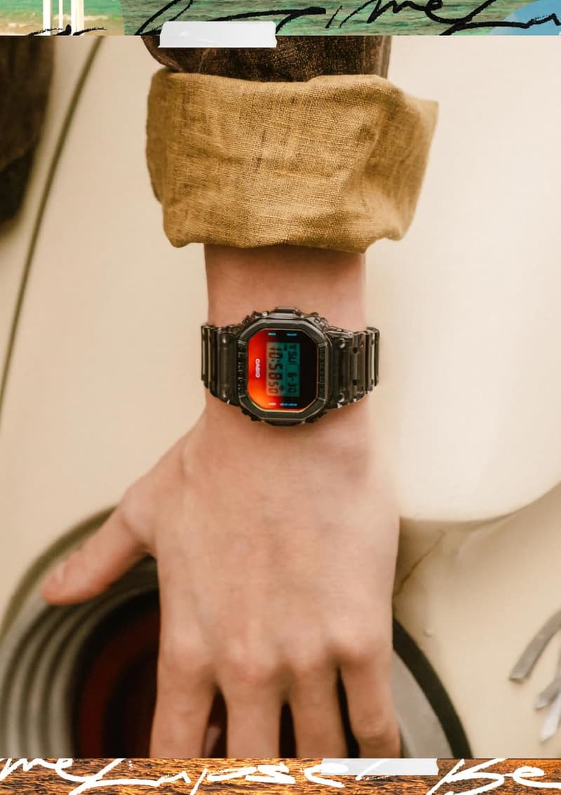 ビーチタイムラプスシリーズ メンズ腕時計 グレースケルトン DW-5600TLS-8JF【国内正規品】