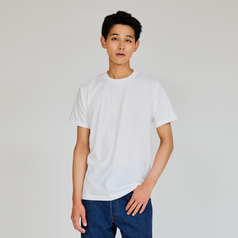 メンズ 青ラベル 半袖Tシャツ 3枚組 乾きやすい ドライ肌触り