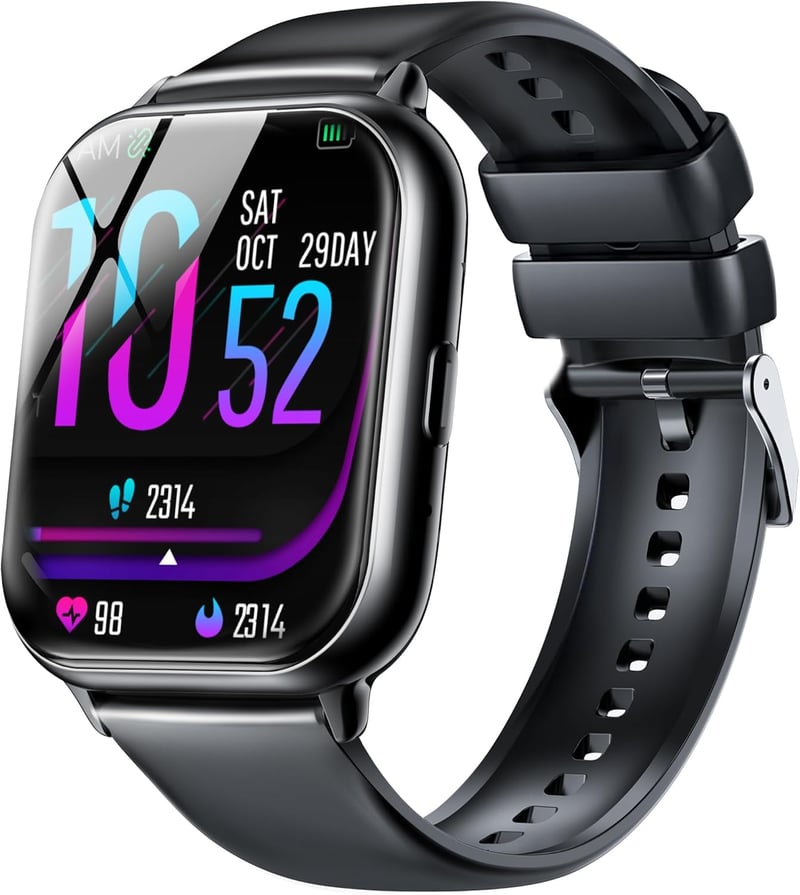 2025新型スマートウォッチ Bluetooth通話機能・IP68防水・薄型軽量・iPhone/Android対応