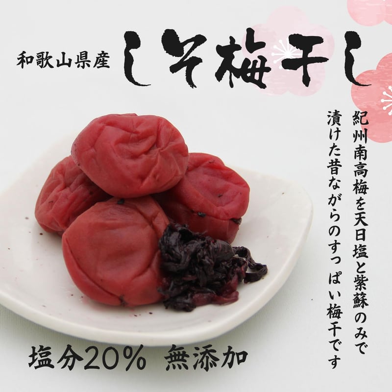 特選 南高梅 無添加 昔ながらの梅干し しそ梅干し 1kg