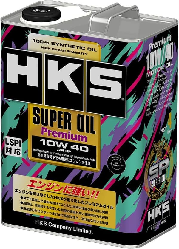 HKS SUPER OIL プレミアム 10W-40 API SP エンジンオイル 4L