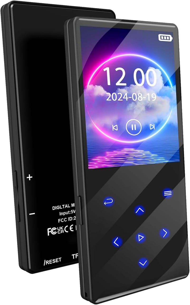 大容量64GB Bluetooth5.0対応タッチスクリーンMP3プレーヤー HIFI音質・多機能【音楽/録音/電子ブック】日本語取扱説明書付き