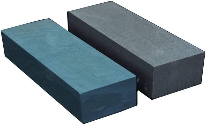 天然青砥石セット(中砥石・荒砥石)包丁研ぎ用 3000/#600 (200x70x30mm)