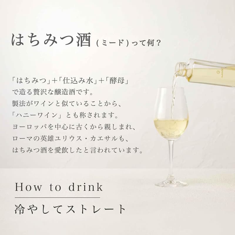 誕生日ギフト アカシアハニーワイン 300ml 甘口 10% 木箱入り