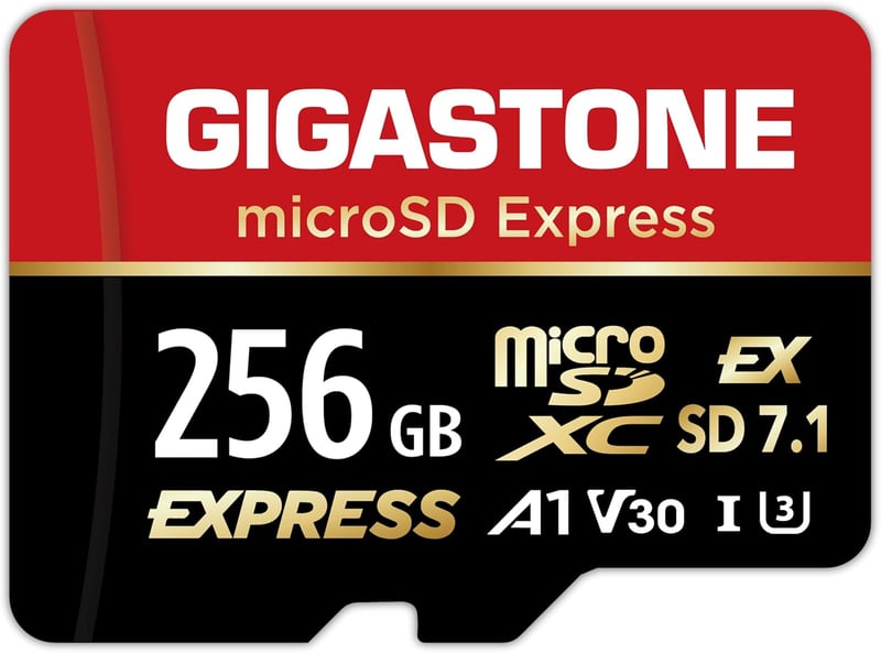 GIGASTONE 256GB マイクロSDXC メモリカード A1 V30 U3 Type-Cリーダー付き