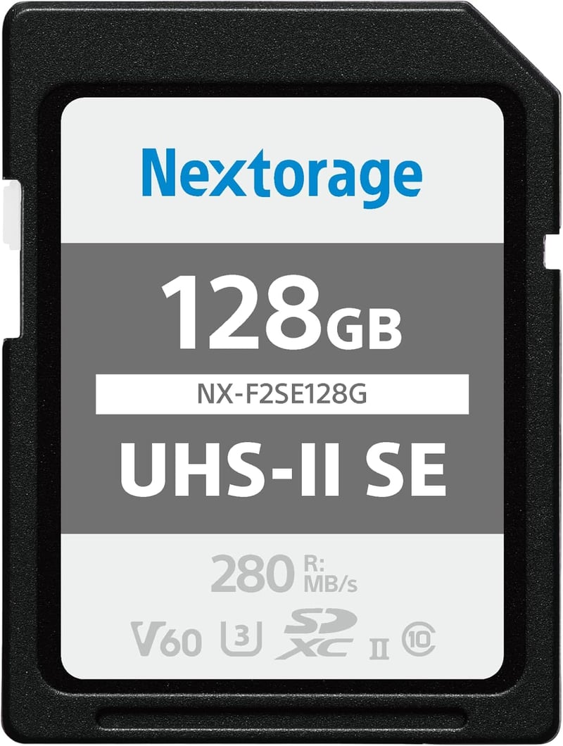 Nextorage 128GB UHS-II V60 SDXCメモリカード 4K録画対応