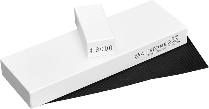 深め砥石「FUKAMI」8000番 日本製 包丁研ぎ用コンパクトセラミック