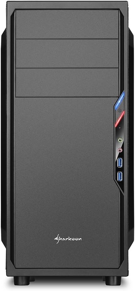 Sharkoon VS4-Vシリーズ ブラック ミドルタワーPCケース ATX/MicroATX対応