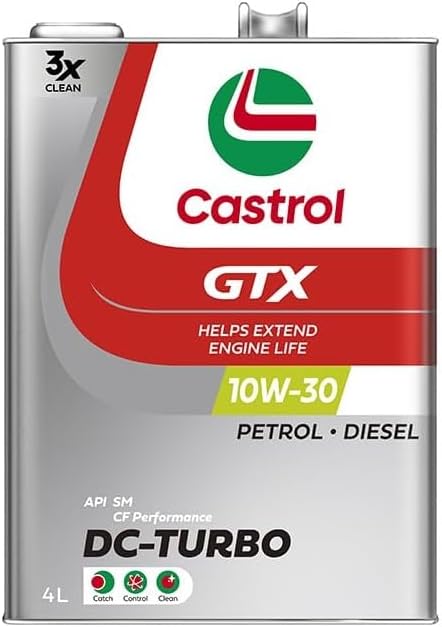 カストロール GTX DC-TURBO 10W-30 エンジンオイル 4L ガソリン・ディーゼル車両用
