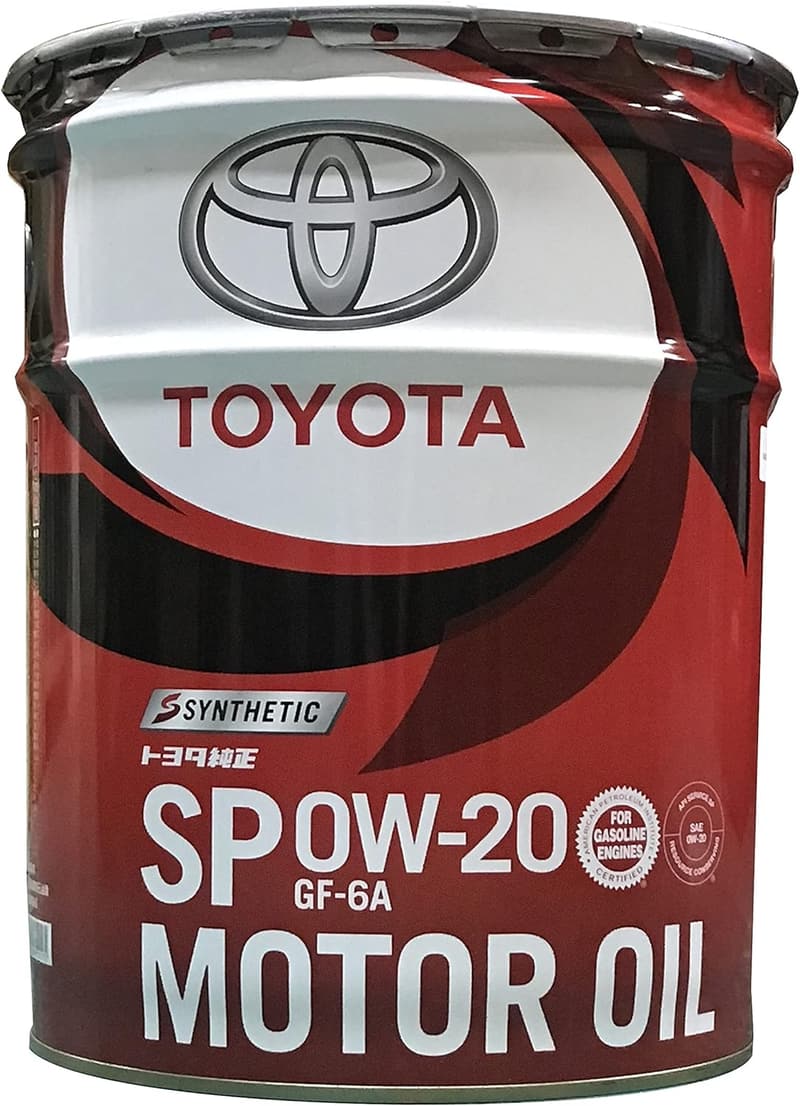 トヨタ純正モーターオイル 0W-20 SP 合成油 20L