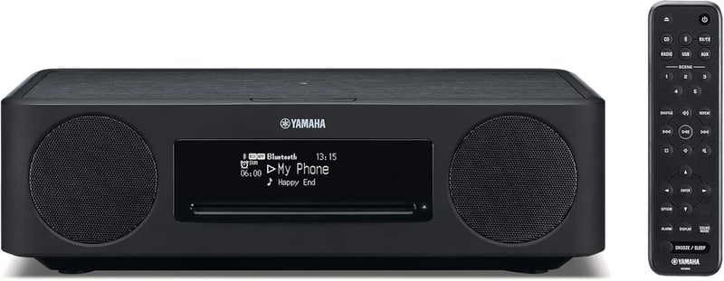 ヤマハ TSX-B237 デスクトップオーディオ Bluetooth/CD/FMラジオ Qi対応 ブラウン
