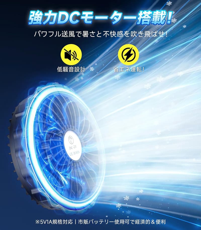 熱中症予防・屋外作業向けファン付き冷却ベスト【30000mAhバッテリーセット】