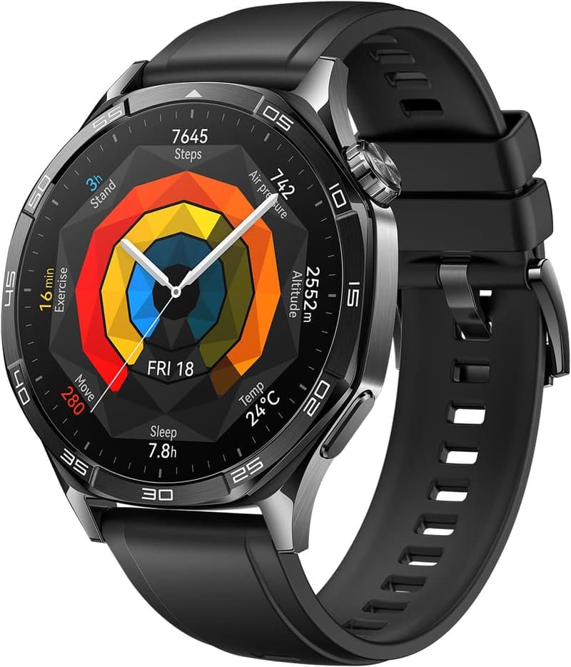 HUAWEI WATCH GT 5 46mm スマートウォッチ ゴルフナビ搭載 14日間バッテリー ブラック