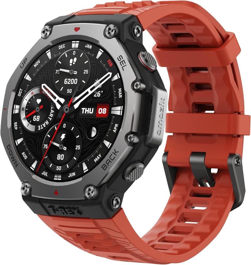 登山用Amazfit T-Rex 3 スマートウォッチ 48mm - 27日間バッテリー・10ATM防水・GPS・170+スポーツモード対応