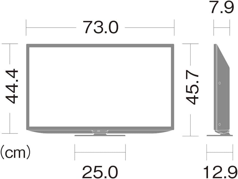 32V型ハイビジョン液晶テレビ AQUOS (外付けHDD裏番組録画対応 / 2021年モデル / ブラック)