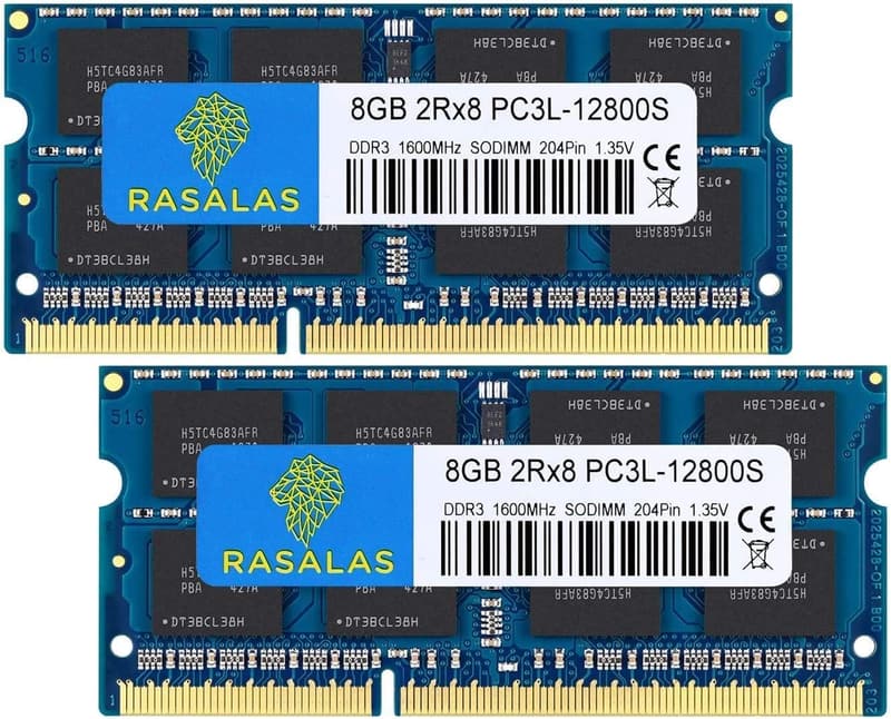 ノートPC用DDR3L 16GBメモリ(8GB×2枚)1600MHz SODIMM CL11 204Pin