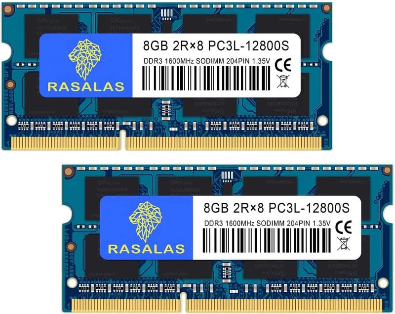 ノートPC用DDR3L 16GBメモリ(8GB×2枚)1600MHz SODIMM CL11 204Pin