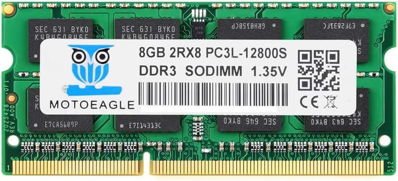 ノートPC用 Motoeagle 8GB DDR3L 1600MHz SO-DIMM メモリ (低電圧対応)