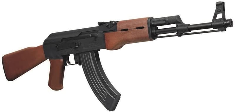 エアーコッキングライフル クラウンモデル AK47 10歳以上用 ブラック