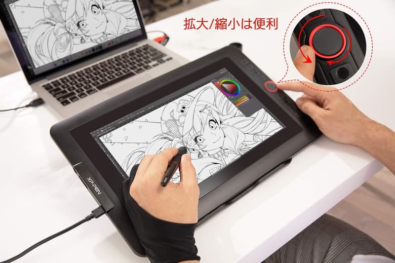 在宅ワーク向け 13.3インチ フルラミネート液晶タブレット XPPen Artist Pro