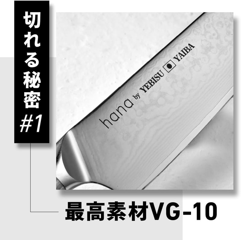 愛用できる18cmダマスカス三徳包丁（VG-10ステンレス）