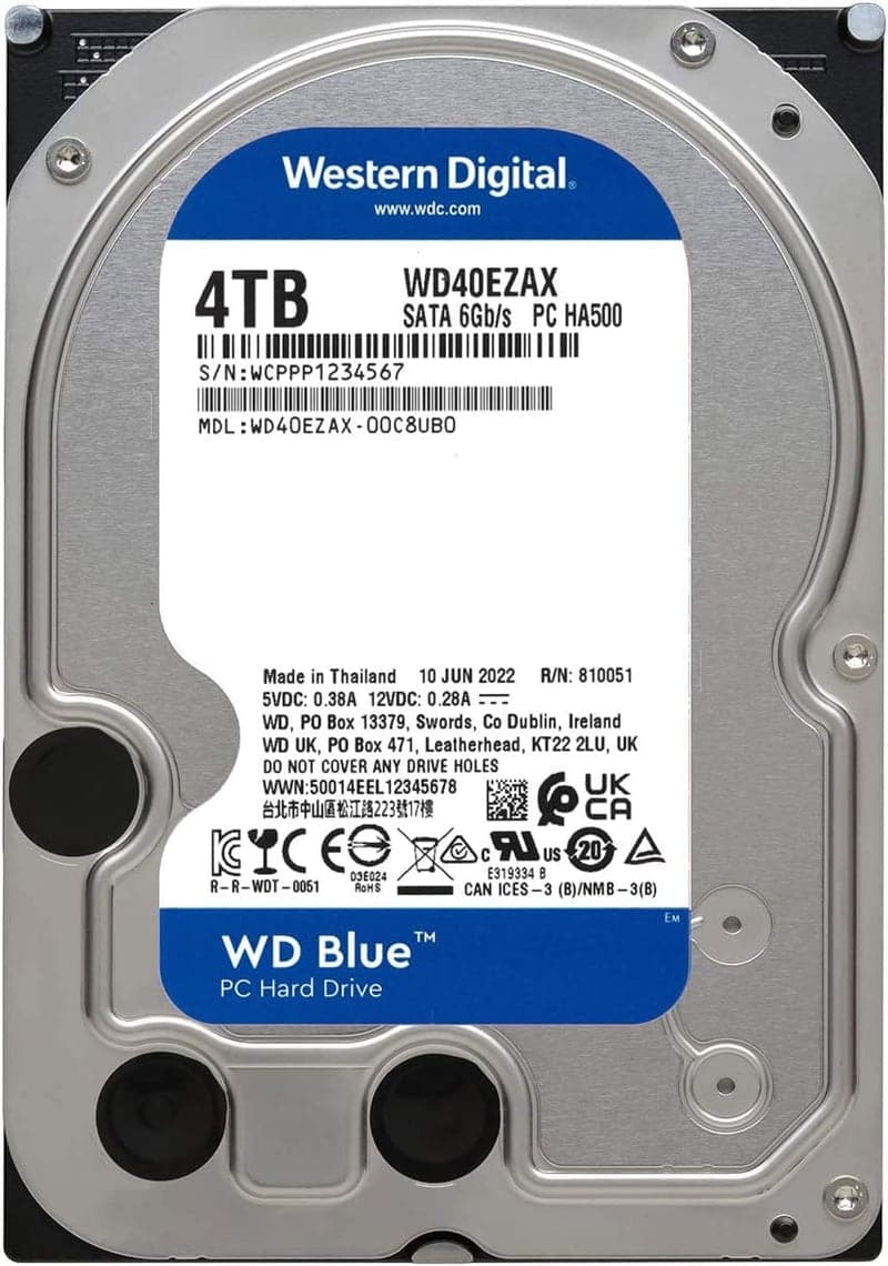 WD Blue 内蔵HDD 4TB 5400rpm 3.5インチ SATA 【国内正規取扱代理店】
