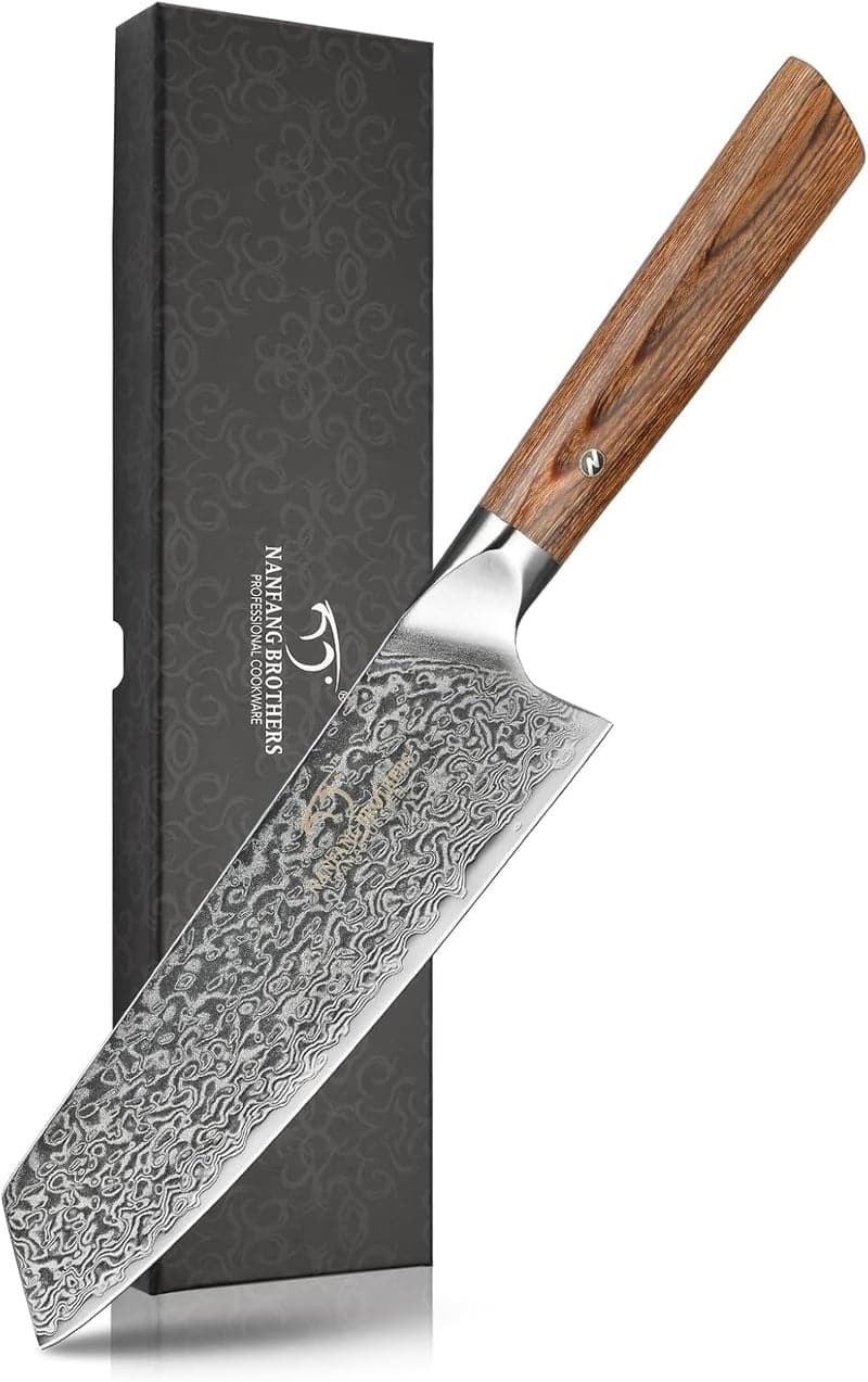Nanfang Brothers ダマスカス三徳包丁 刃渡り17.5cm 家庭用・業務用