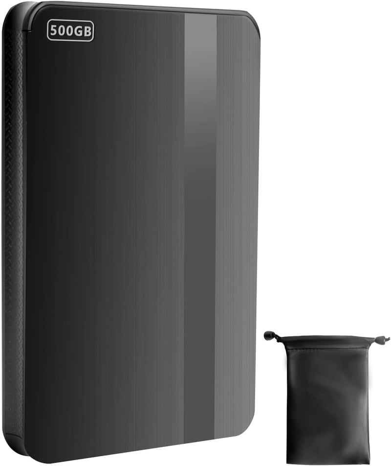 500GBポータブル外付けHDD USB3.0 超高速データ転送 テレビ録画対応