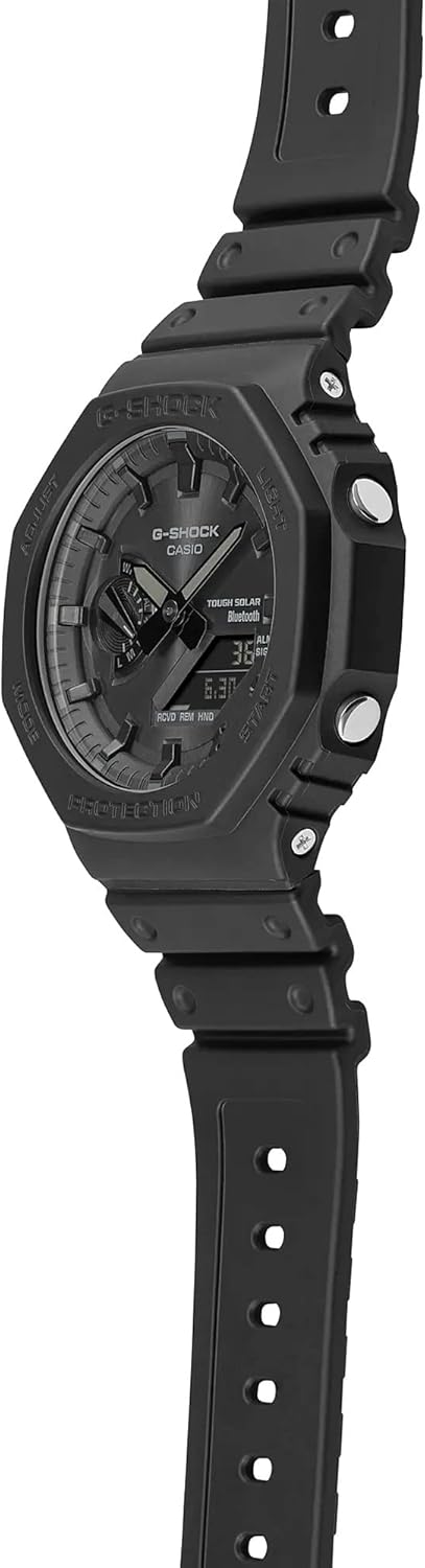 マットブラックのBluetooth搭載 G-SHOCK 腕時計 GA-B2100-1A1 メンズ用