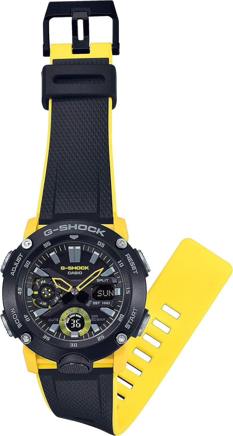 GA-2000-1A9JF メンズ用カーボンコアガード構造 G-SHOCK 腕時計（イエロー）