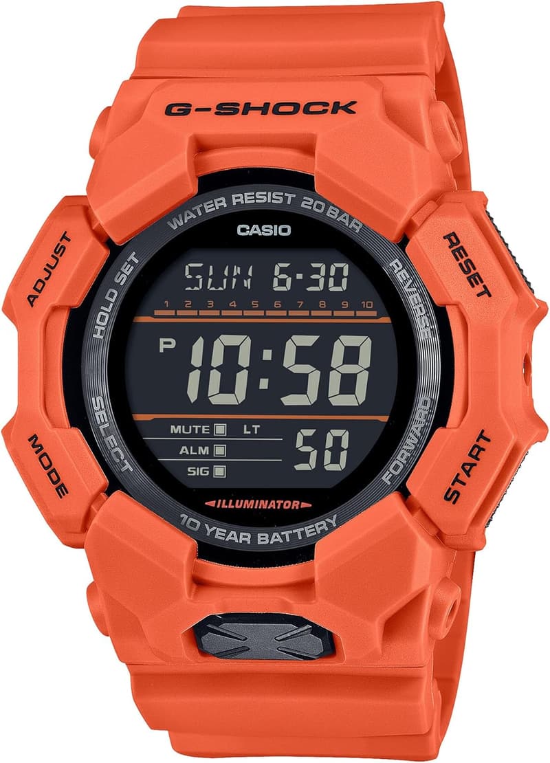 ロングライフバッテリー搭載 カシオ G-SHOCK 腕時計 メンズ バイオマスプラスチック製 オレンジ GD-010-4JF