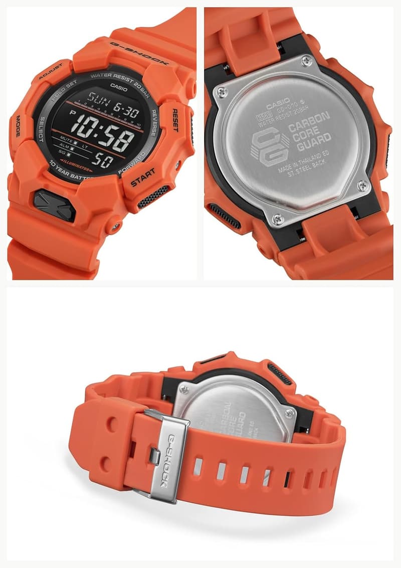ロングライフバッテリー搭載 カシオ G-SHOCK 腕時計 メンズ バイオマスプラスチック製 オレンジ GD-010-4JF