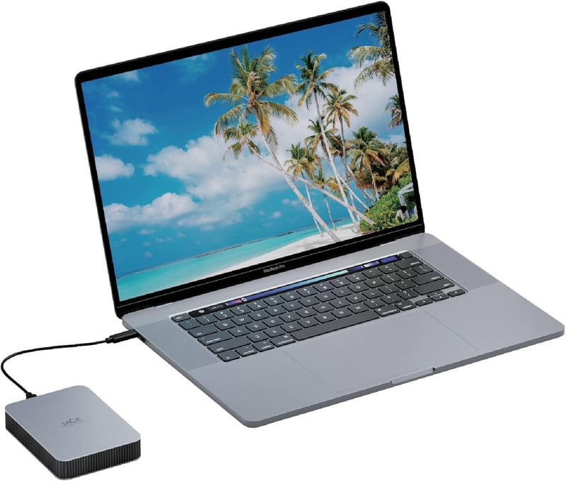 モバイルドライブ 5TB 外付けHDD Mac/iPad/Windows対応 ムーンシルバー 3年保証