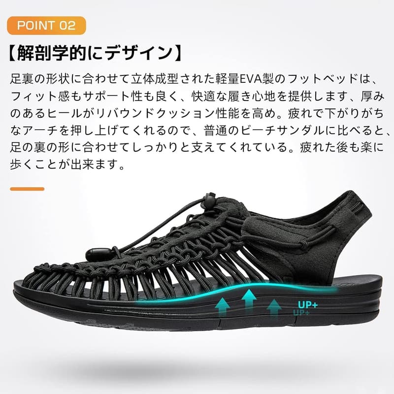夏用 メンズ レディース アウトドアスポーツサンダル おしゃれ 男女兼用