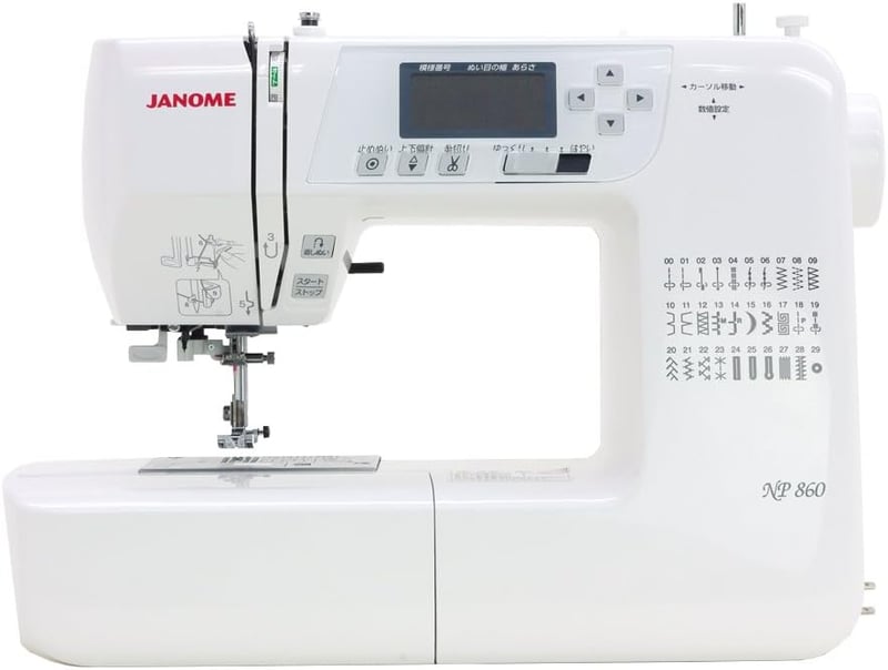 ジャノメ NP860 ホワイト コンピューターミシン